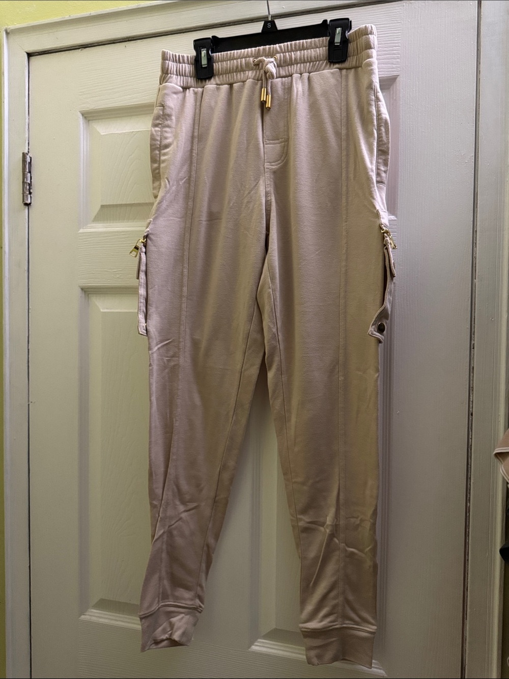 Men's Andrew Christian Beige Jogger Cargo Pants size MEDIUM (30-33)